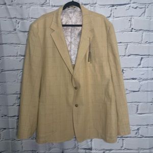 Alan Flusser Plaid Single Breasted Lined Jacket